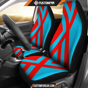 Zero Two Pattern Seat Covers Anime Girl Car Seat Covers 