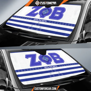 Zeta Phi Beta Car Sun Shade Sorority Car Accessories Custom