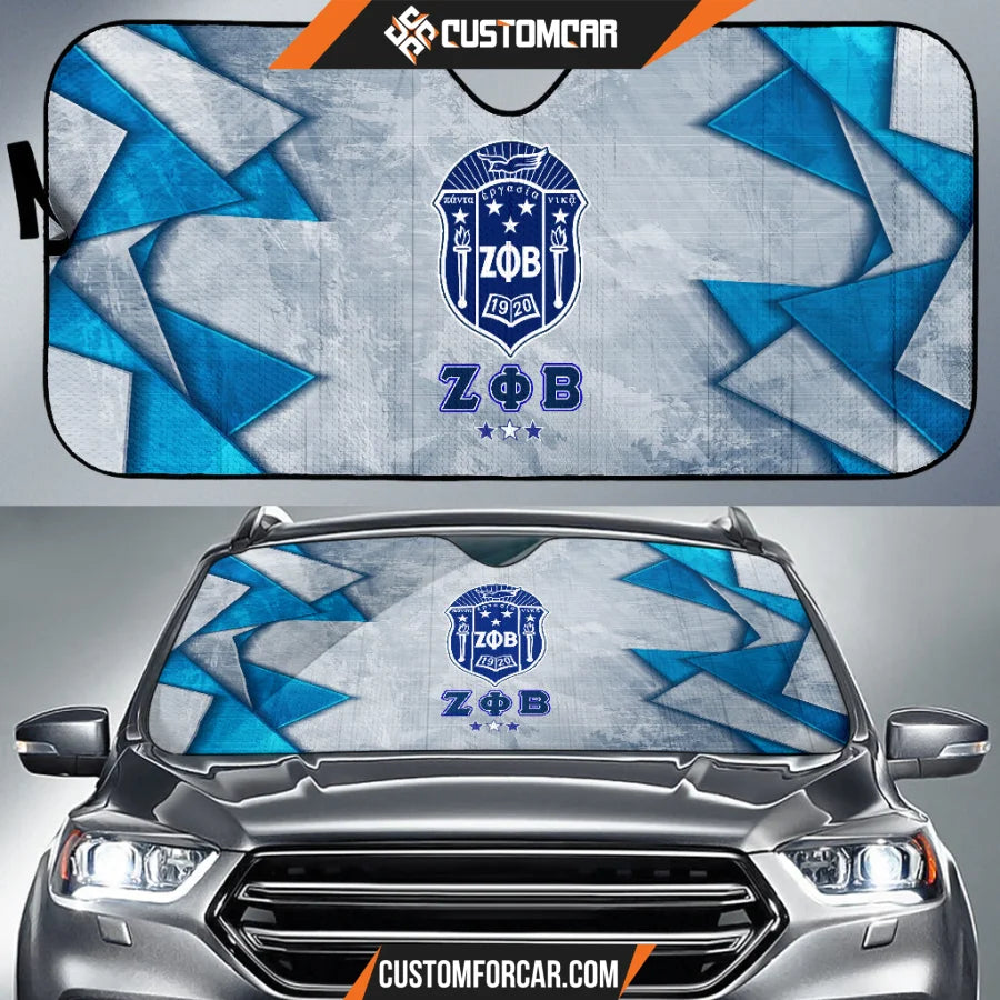 Zeta Phi Beta Car Sun Shade Sorority Car Accessories Custom