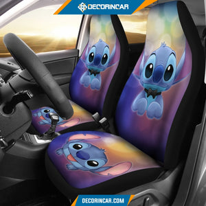 Cute Stitch Car Seat Covers Disney Cartoon Car Decor R031318