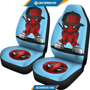 Deadpool Car Seat Covers Stitch Disney Cartoon Car Decor 