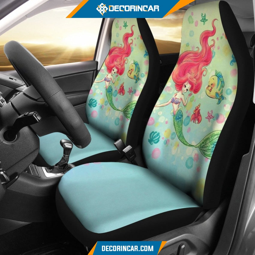 Disney Ariel Cartoon Car Seat Covers - Car Seat Covers - Car