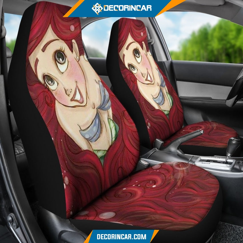 Disney Ariel Cute Face Car Seat Covers R0313025 - Car Seat 