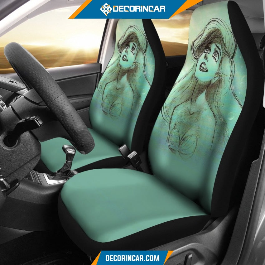 Disney Ariel Draw Art Car Seat Covers seat Covers For Car 