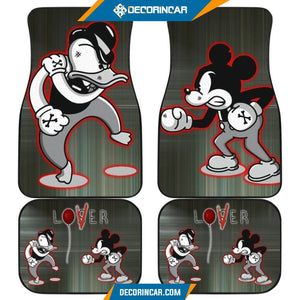 Disney Cartoon Car Floor Mats | Donald Vs Mickey Boxing 