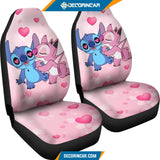 Disney Cartoon Stitch Love Car Seat Covers Funny Gift Ideas 