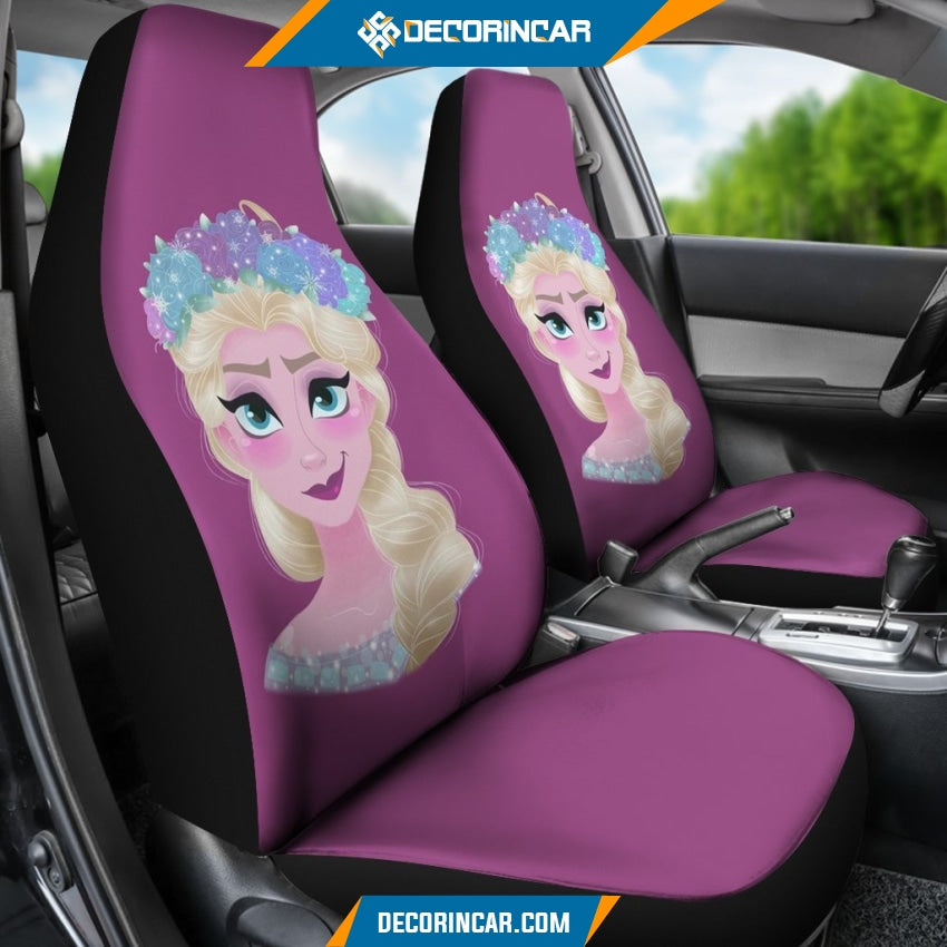 Elsa Car Seat Covers Frozen Cartoon Car Decor R031310 - Car 