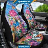 Floral Alice In Wonderland Disney Cartoon Car Seat Covers 