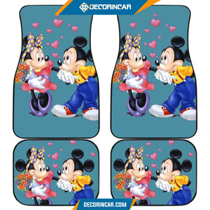 Mickey And Minnie Car Floor Mats Disney Cartoon Fan Gift 