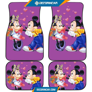 Mickey And Minnie Mouse Disney Cartoon Car Floor Mats 