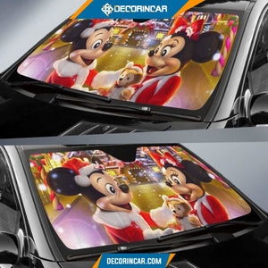 Mickey Christmas Sun Shade amazing Decor In Car 2021 Car 