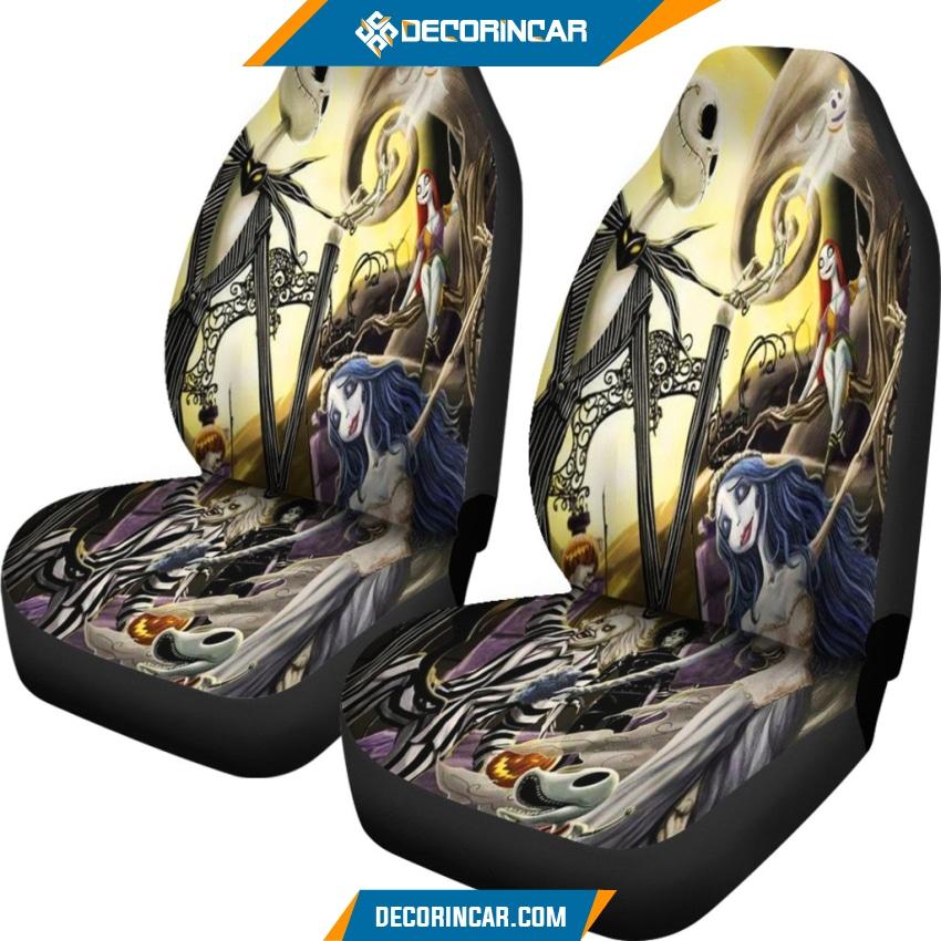 Nightmare Before Christmas Cartoon Disney Car Seat Covers 