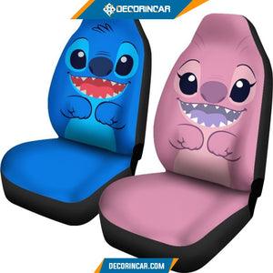 Stitch & Angel Car Seat Covers - seat Covers For Car R031304
