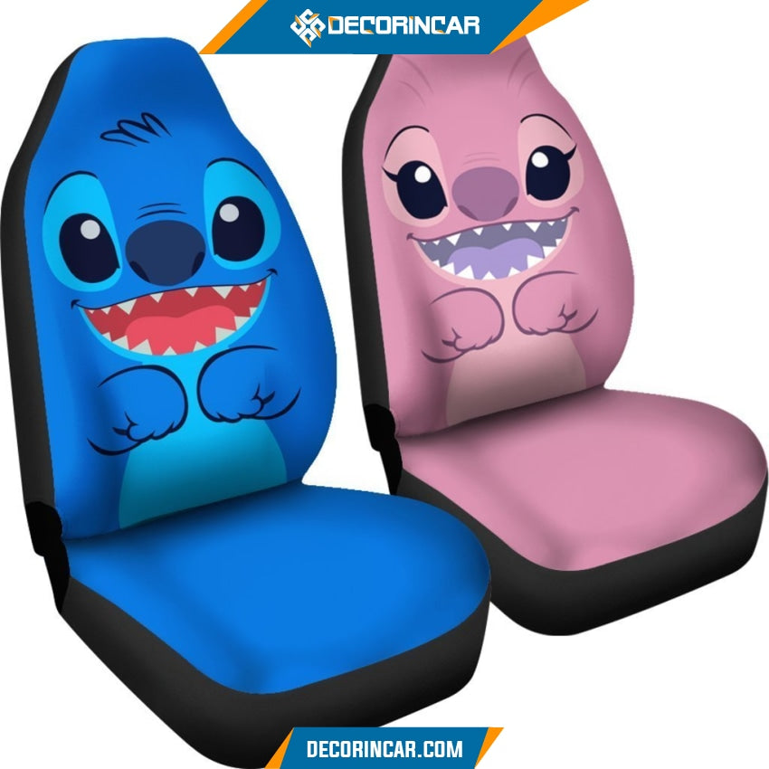 Stitch & Angel Car Seat Covers - seat Covers For Car R031304