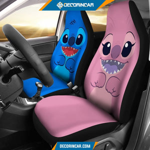 Stitch & Angel Car Seat Covers - seat Covers For Car R031304