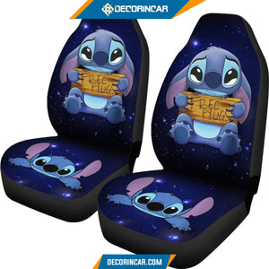 Stitch Free Hug Car Seat Covers Disney Cartoon Car Decor 