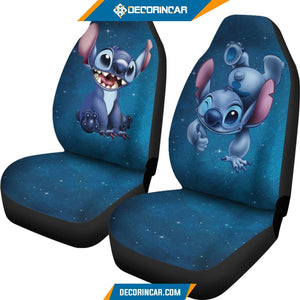 Stitch Funny Disney Car Seat Covers Cartoon Car Decor 