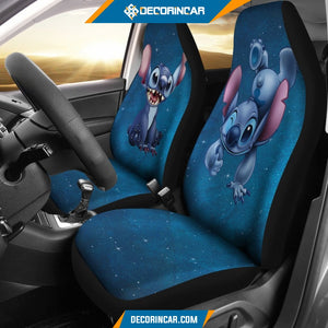 Stitch Funny Disney Car Seat Covers Cartoon Car Decor 