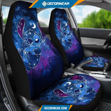 Stitch Galaxy Car Seat Covers Disney Cartoon Car Decor 