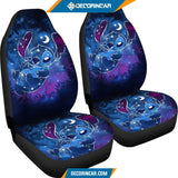Stitch Galaxy Car Seat Covers Disney Cartoon Car Decor 