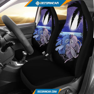 Stitch Love Disney Cartoon Car Seat Covers Funny Gift Ideas 