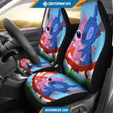 Stitch Loves Angel Disney Cartoon Car Seat Covers R031318 - 