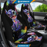 Stitch Painting Color Car Seat Covers Disney Cartoon Car 