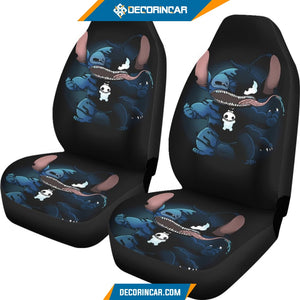 Stitch Venom Car Seat Covers Disney Cartoon Car Decor 